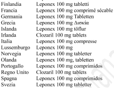 Leponex 100 mg compresse