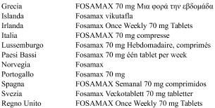 FOSAMAX 70 mg compresse