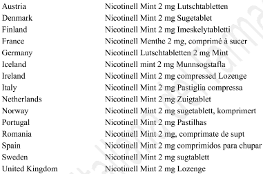 Nicotinell Mint 2 mg pastiglia compressa