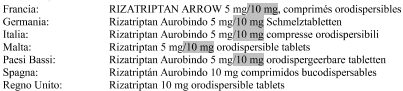 Rizatriptan Aurobindo 5 mg compresse orodispersibili